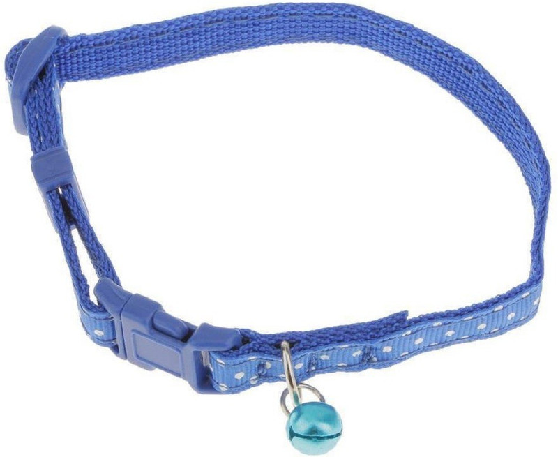 nd4ever Pet Adjustable Puppy and Cat Buckle Cat Everyday Collar(Small, blue)