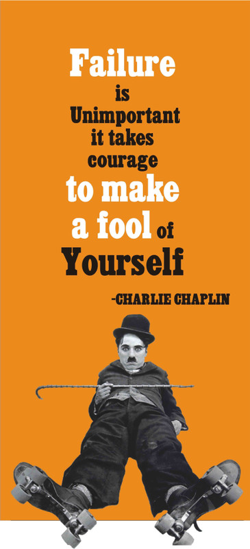 Charlie Chaplin wall poster 8.5x18 inch Paper Print(22 inch X 8.5 inch, Rolled)