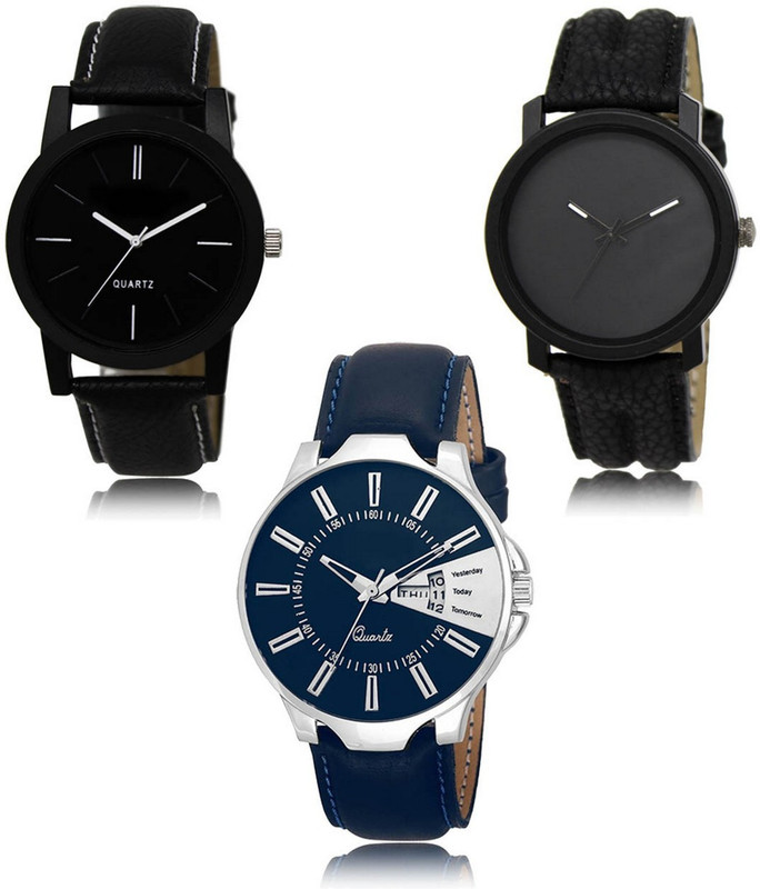 bule pearl R05-R21-R23 New latest Designer Combo of 3 Analog Watch  - For Men