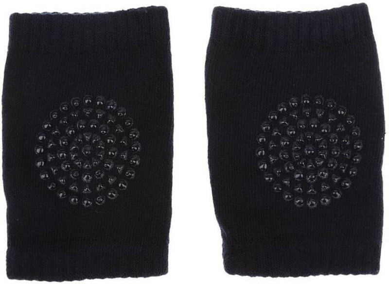 clomana New Baby Kids Safety Crawling Elbow Cushion Infants Toddlers Knee Black Baby Knee Pads(simple)