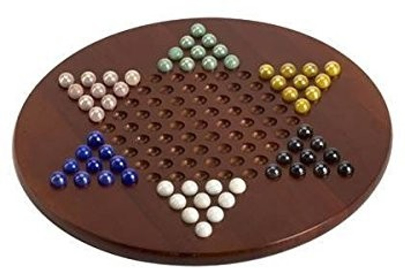 CHH 15 Jumbo Chinese Checkers with Marbles Board Game