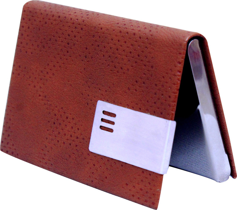 yorick magnetic shut card holder 15 Card Holder(Set of 1, Brown)