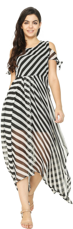women fit and flare multicolor dress Fit and Flare Multicolor Dress Pacific Mart
