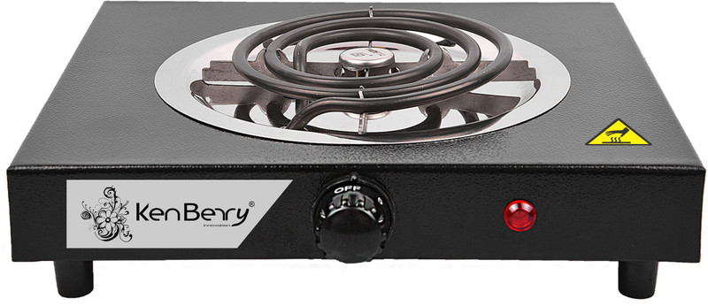 KenBerry Sleek-Black Electric Cooking Heater(1 Burner)