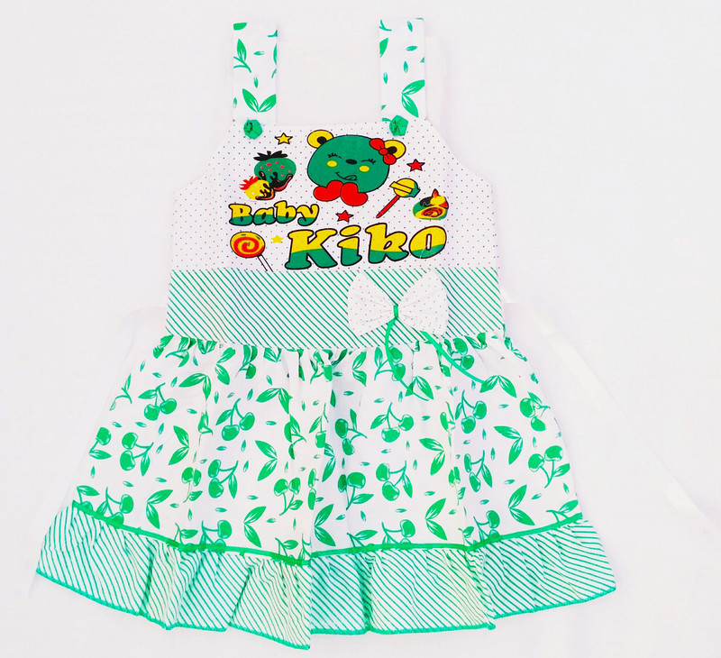 s mini dress Indi Girls Midi/Knee Length Casual Dress(Green, Sleeveless)