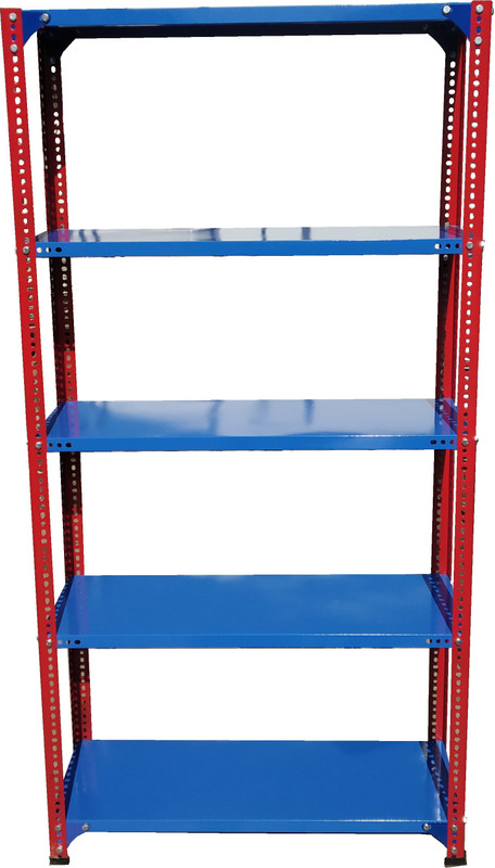 s k grill art slotted angle rack red & blue powder coated (12 X 24 X 72 inch) Iron Kitchen Rack(Red, Blue)