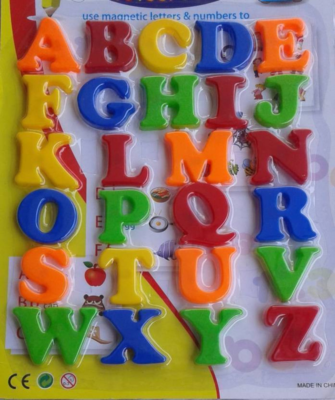 Lifex Big Letter Magnetic Early Education Learning Toy For All Kids (ABCD Capital Letter)(Multicolor)