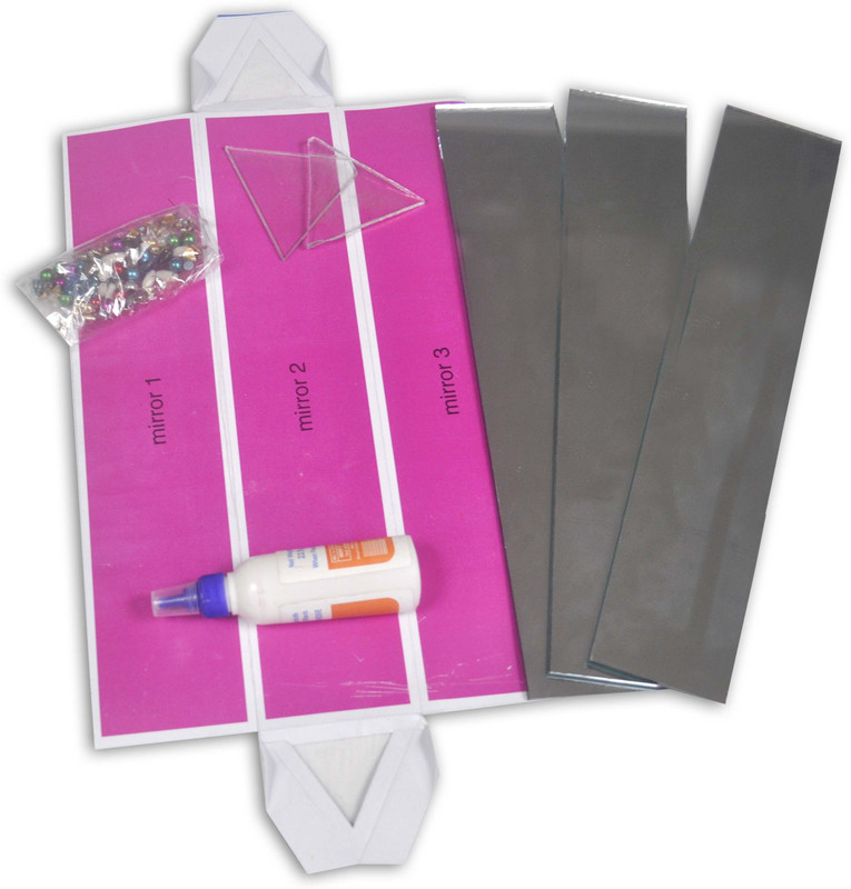 projectsforschool Do It Yourself Kaleidoscope Making Kit Educational Toy for learning science(Pink)