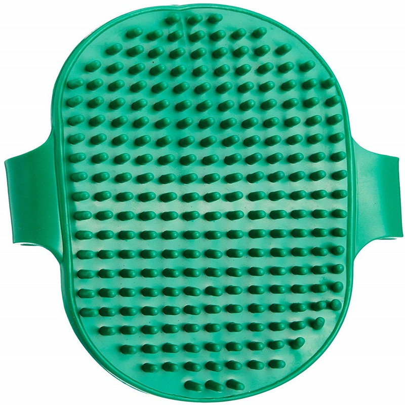 nd4ever Hand Brush Grooming Gloves for Dog & Cat Grooming Gloves for Dog, Cat(Green, Fits All)