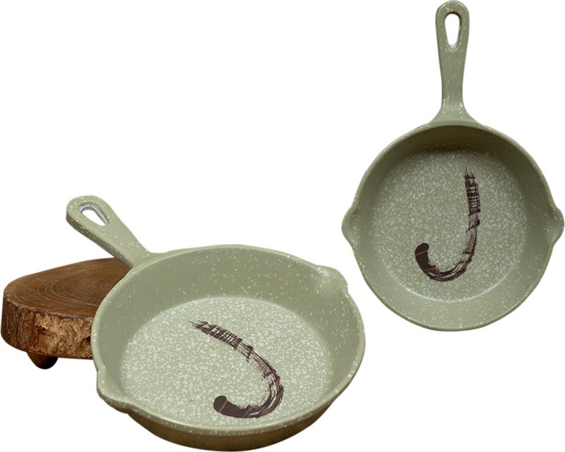 propoint Green textured pan plate, Small - SET OF 2 Plate(2 Units)