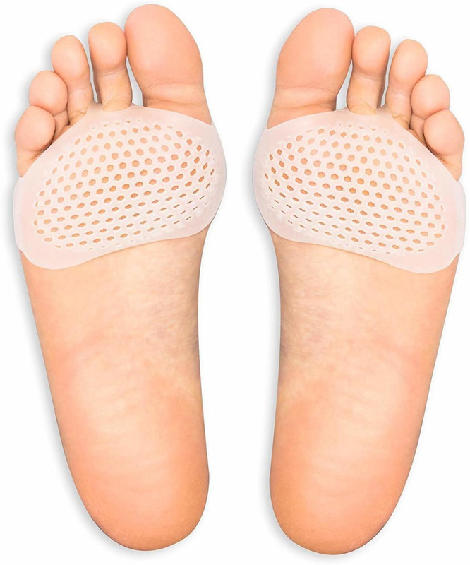 mjshopezone Soft Silicon Gel Half Toe Sleeve Foot Support(Brown)