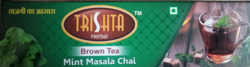 trishta Mint Masala Chai Peppermint Black Tea Box(50 g)