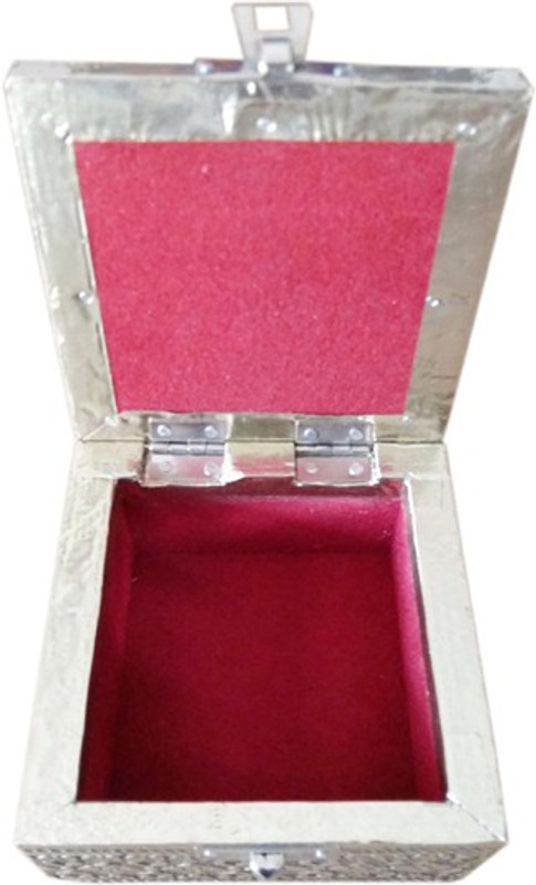 lavender craft LC-JB-4x4-GER-OX To Hold A Necklace ,Ear Piece % Few Rings. Vanity Box(GOLDEN)