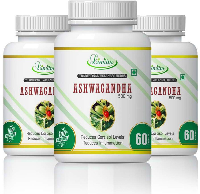 limitra Ashwagandha,Reduse Colestro level & Reduse Inflammation(180 Tablets)