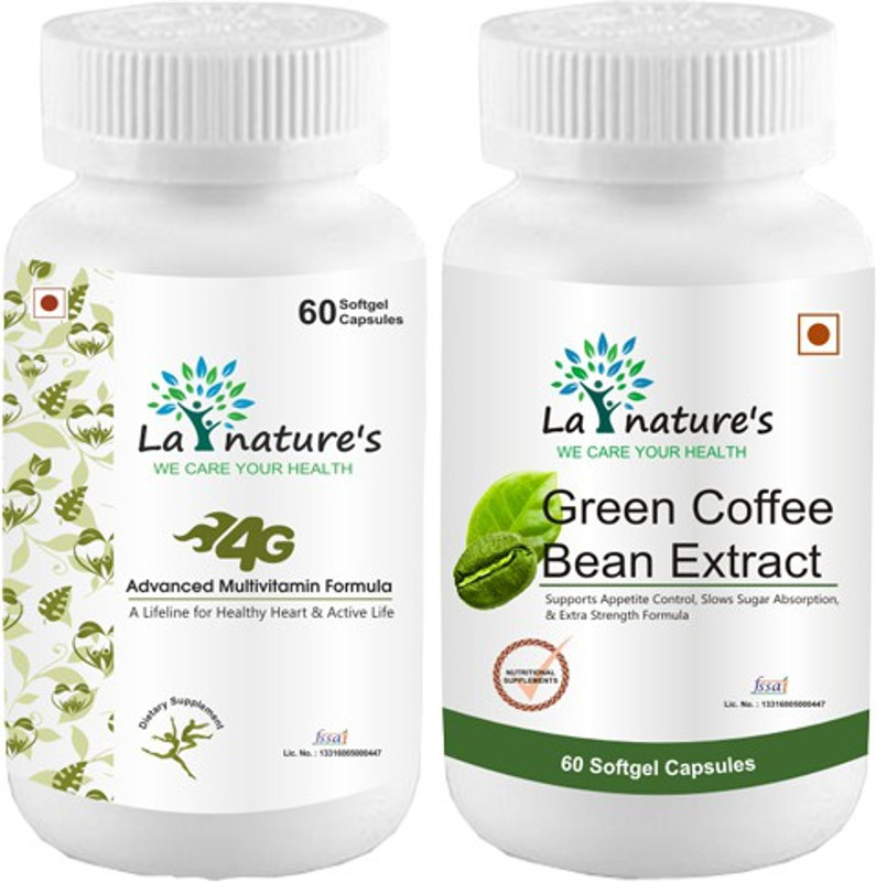 la natures 4G Advanced Multivitamin + Green Coffee Bean Extract Capsule(60 Tablets)