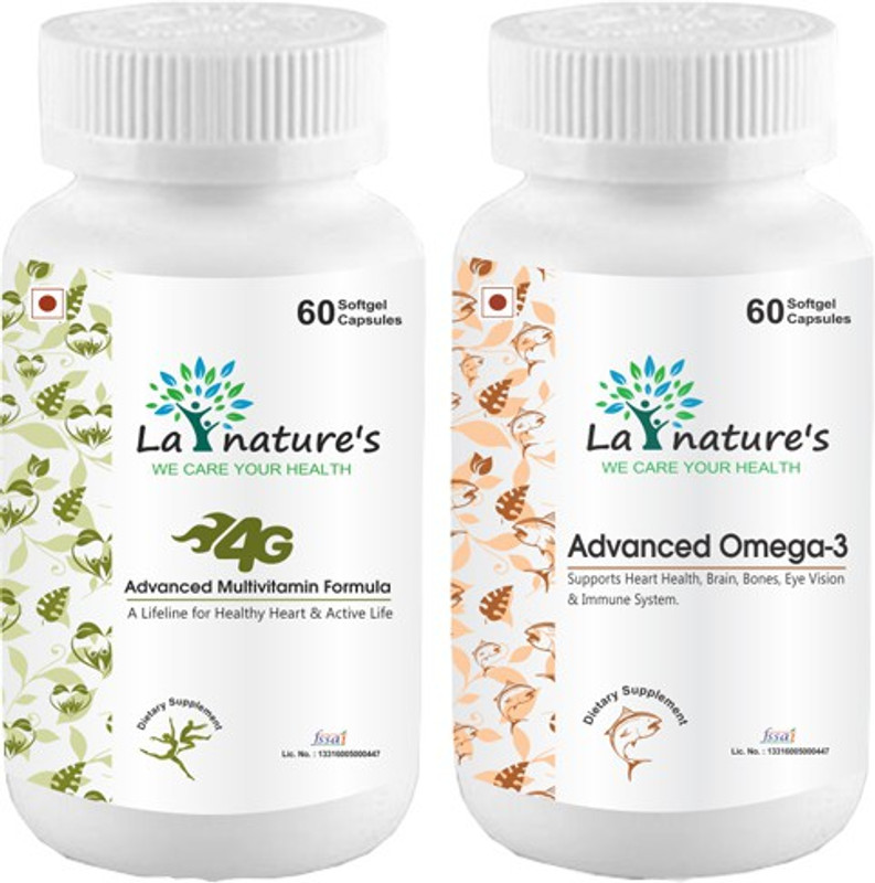 la natures 4G Advanced Multivitamin + Advanced Omega 3 Capsule(60 Tablets)