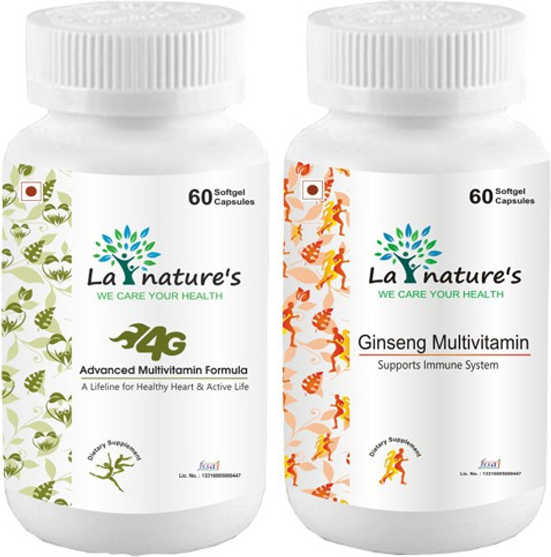 la natures 4G Advanced Multivitamin + Ginseng Multivitamin Capsule(60 Tablets)