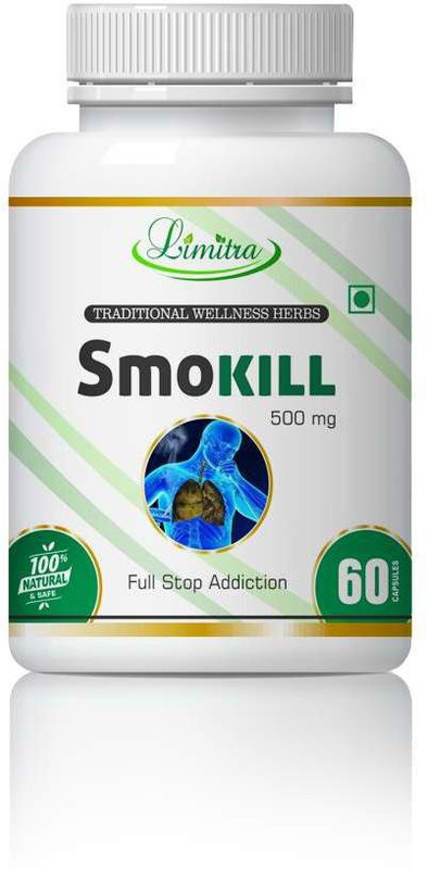 limitra Smokill, Full stop Addiction 100% Natural(60 Tablets)
