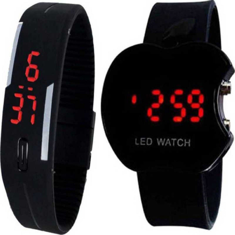 flytech LED Black Rubber & Silicon Strap Band Digital Watch For kids & boys Digital Watch  - For Boys & Girls
