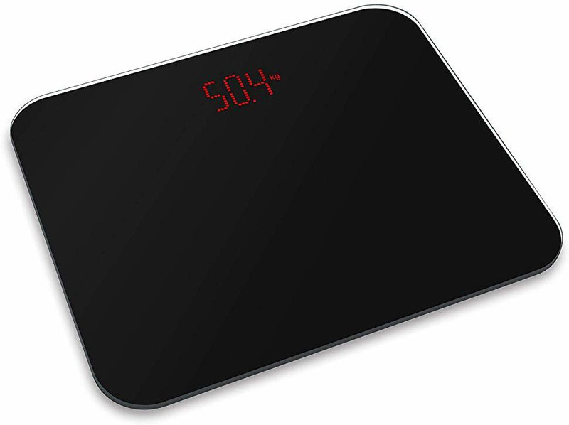 Gadget Tree S-curve Personal Weight Machine For Body Weight Glass 180Kg Weighing Scale(Black)