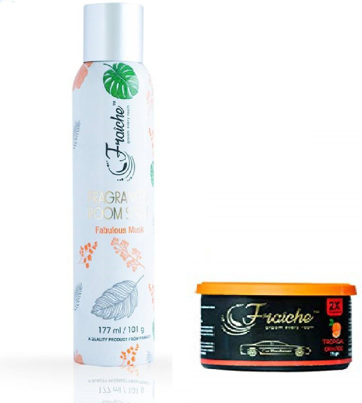 fraiche orange fablous musk Gel, Spray (Pack of 2)(100 g)