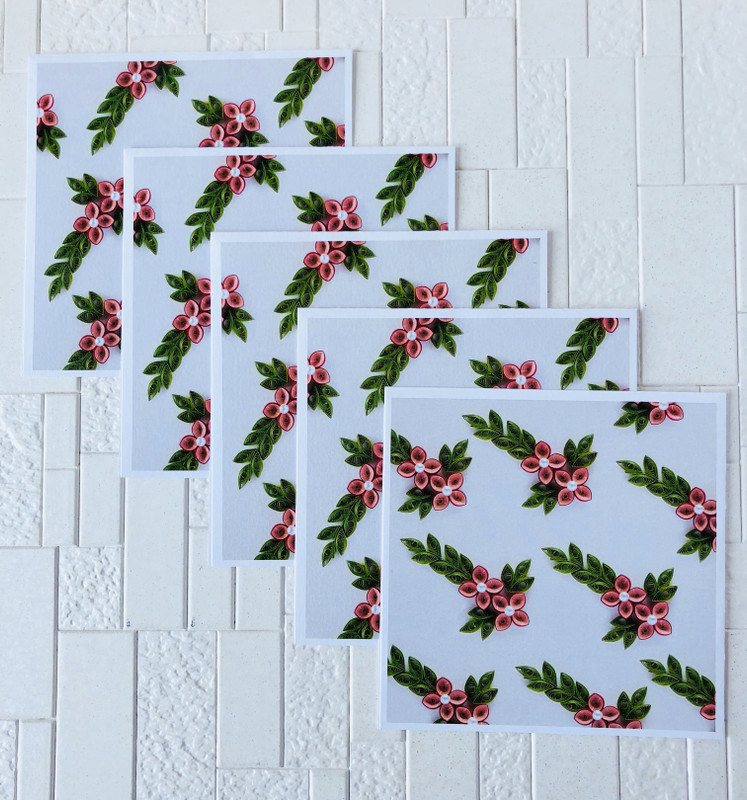 sandalicreations Blank Greeting Cards Greeting Card(Multicolor, Pack of 5)