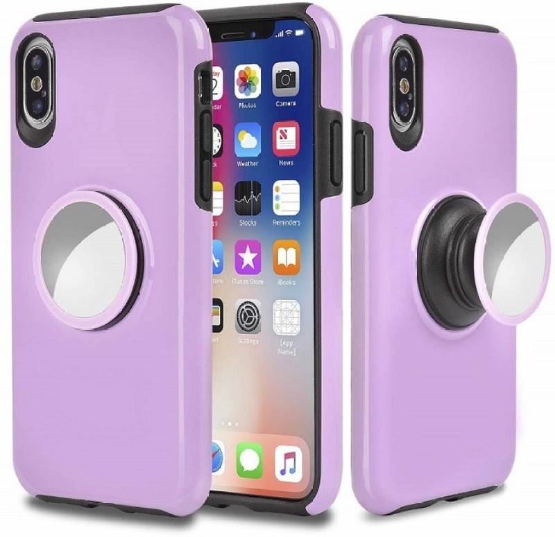 Vikeko Back Cover for Apple iPhone XR(Purple, Cases with Holder)