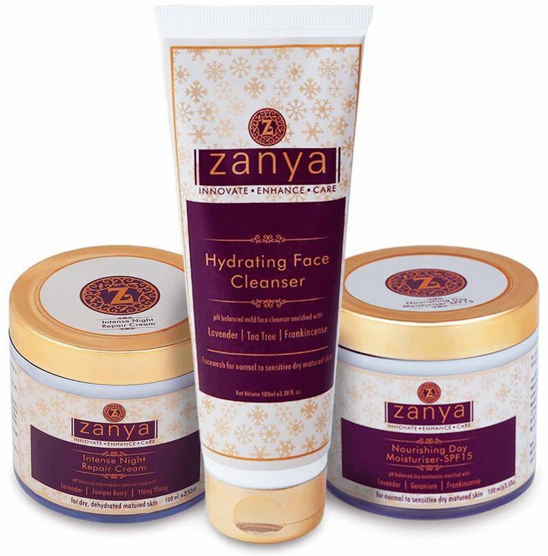 zanya Nourishing Day Moisturiser - SPF 15, 100GM + Hydrating Face Cleanser(3 Items in the set)