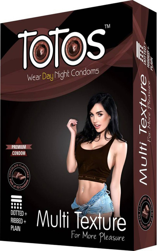 totos WEAR DAY NIGHT PREMIUM CHOCOLATE FLAVOURED MULTI TEXTURE FOR MORE PLEASURE DOTTED FOR MEN Condom NEW CONDOM NEW FLAVER CONDOM 3 PACK CONDOM NEW BRAND CONDOM NEW COUPLE FOR CONDOM DOTED CONDOM EXTRA TIME CONDOM STRAWERY FLAVER Condom(10S)