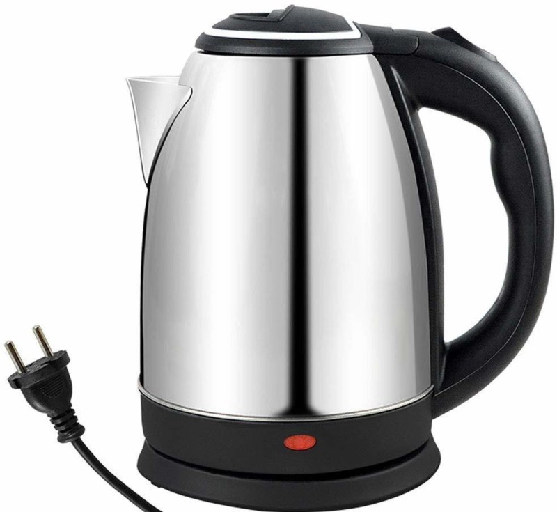 INDeSHOP Electric Kettle, Tea and Coffee Maker/Milk,Water Boiler/Tea, Water Heater/ 2.0 Liters Stainless Steel Electric Kettle. Electric Kettle(2 L, Silver & Black)