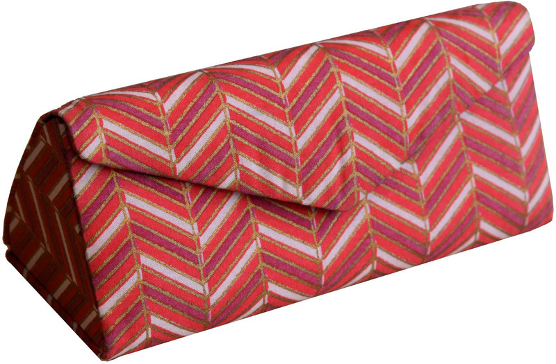 5elementz red zigzag sunglasses spectacles cover Pouch(Red)