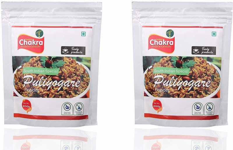 shree chakra Puliyogare Powder 200g(2 x 200 g)