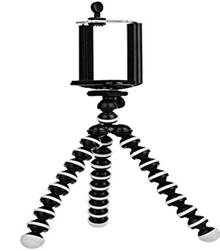 Odile Multi-funtional Flexible Tripod with 1 x Black Tripod Tripod Ball Head(Black, White, Supports Up to 2000 g)