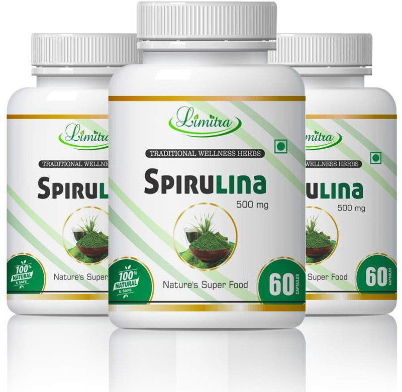 limitra Spirulina , Natur's Super Food 100% Natural(180 Tablets)