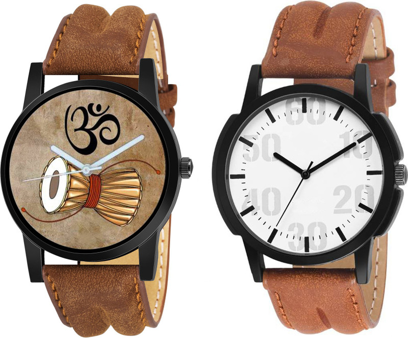 naklang Sett Of Two Boys And Mens KK~362 New Design Analog Watch  - For Men