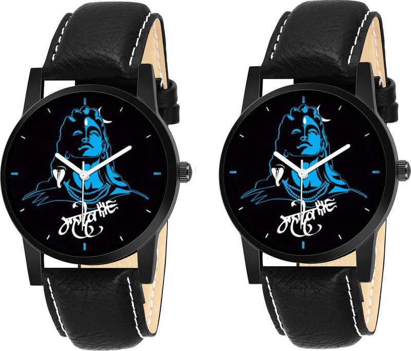 dezy Sett Of Two Smoky Leather KK~15 Boys And Men Analog Watch  - For Boys & Girls