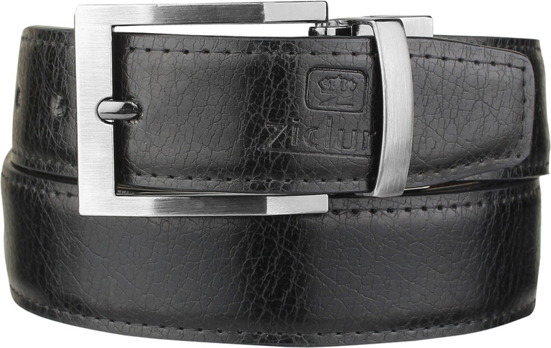 zicluro Boys Casual Black Genuine Leather Belt