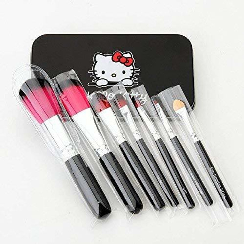 bella hararo Authentic 7pcs Professional Black brush set(Pack of 7)