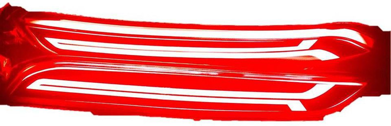 carmart Rear Bumper Reflector Light Normal and Brake Light Car Reflector Light(Red)