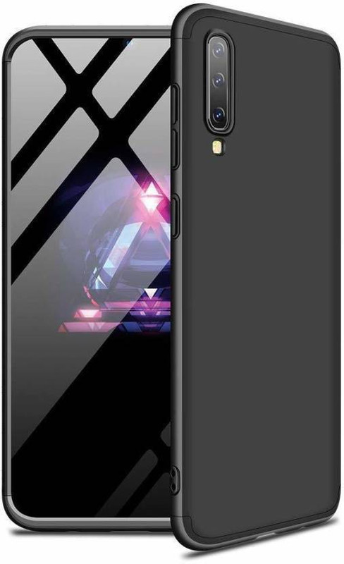 happy pops Front & Back Case for Samsung M20 - 3 in 1 Shock Proof Double Dip GKK 360 Full Protection Case (Full Black)(Black, Shock Proof)