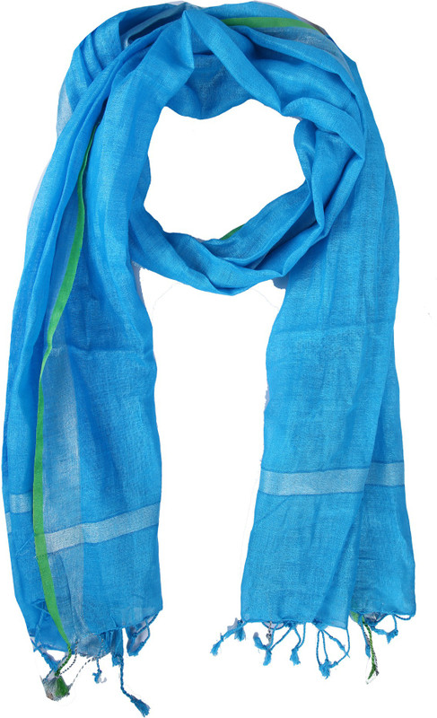 swatika Linen Blend Self Design Women Dupatta