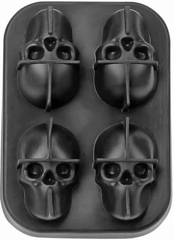 3sha Black Silicone Ice Cube Tray(Pack of 1)