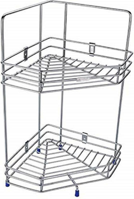 shopmart diamond corner kitchen rack Steel Kitchen Rack(Multicolor)