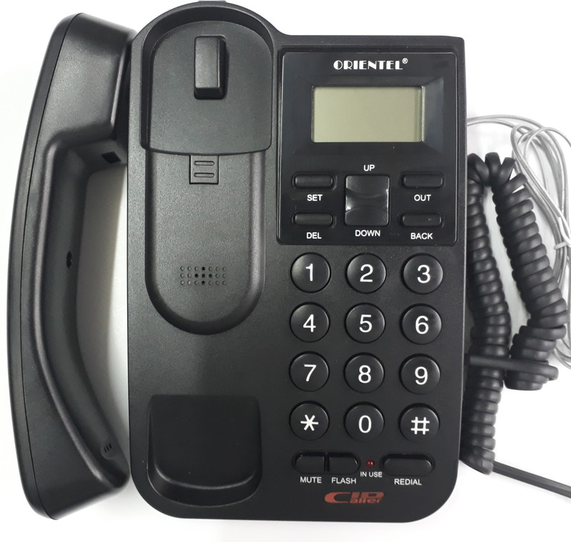oriental KX-T1555 CALLER ID PHONE FOR HOME AND CORPORATE USE Corded Landline Phone(Black)