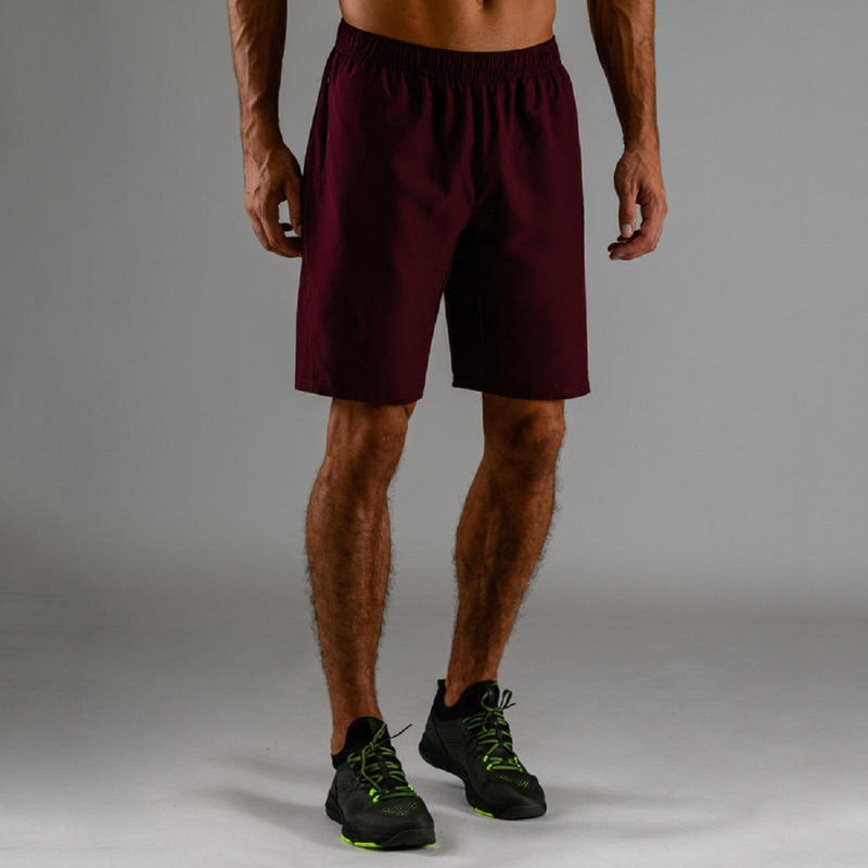 domyos Solid Men Maroon Sports Shorts