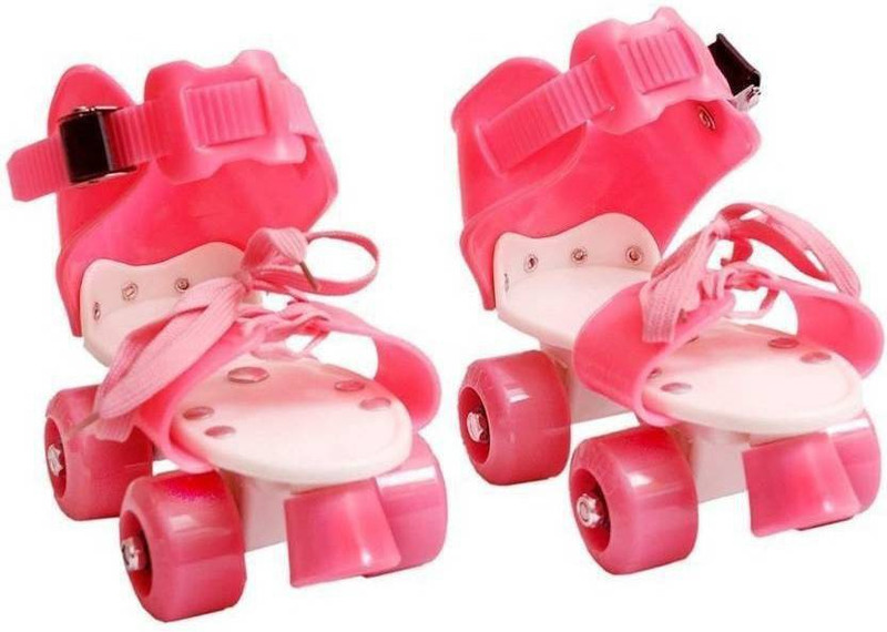ambika creations skate Quad Roller Skates - Size 7 UK(Pink)