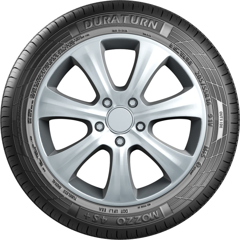 duraturn 205/55R16 91V MOZZO 4S+ TUBELESS CAR RADIAL TYRE FOR COROLLA, OCTAVIA, AUDI A3, BENZ A CLASS 4 Wheeler Tyre(205/55R16, Tube Less)