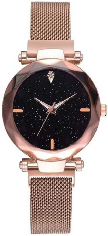 next vision Luxury Mesh Quartz Watches Women New Designer Fashion Analog Watch  - For Girls