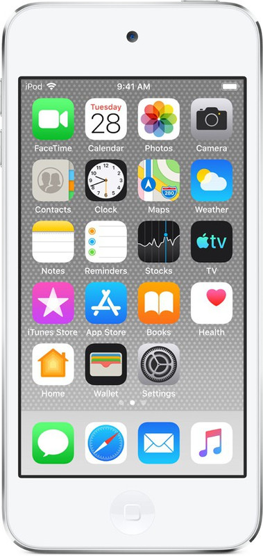 Apple iPod MVJ52HN/A 128 GB(Silver, 4 Display)