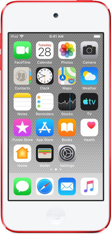 Apple iPod MVJ72HN/A 128 GB(Red, 4 Display)